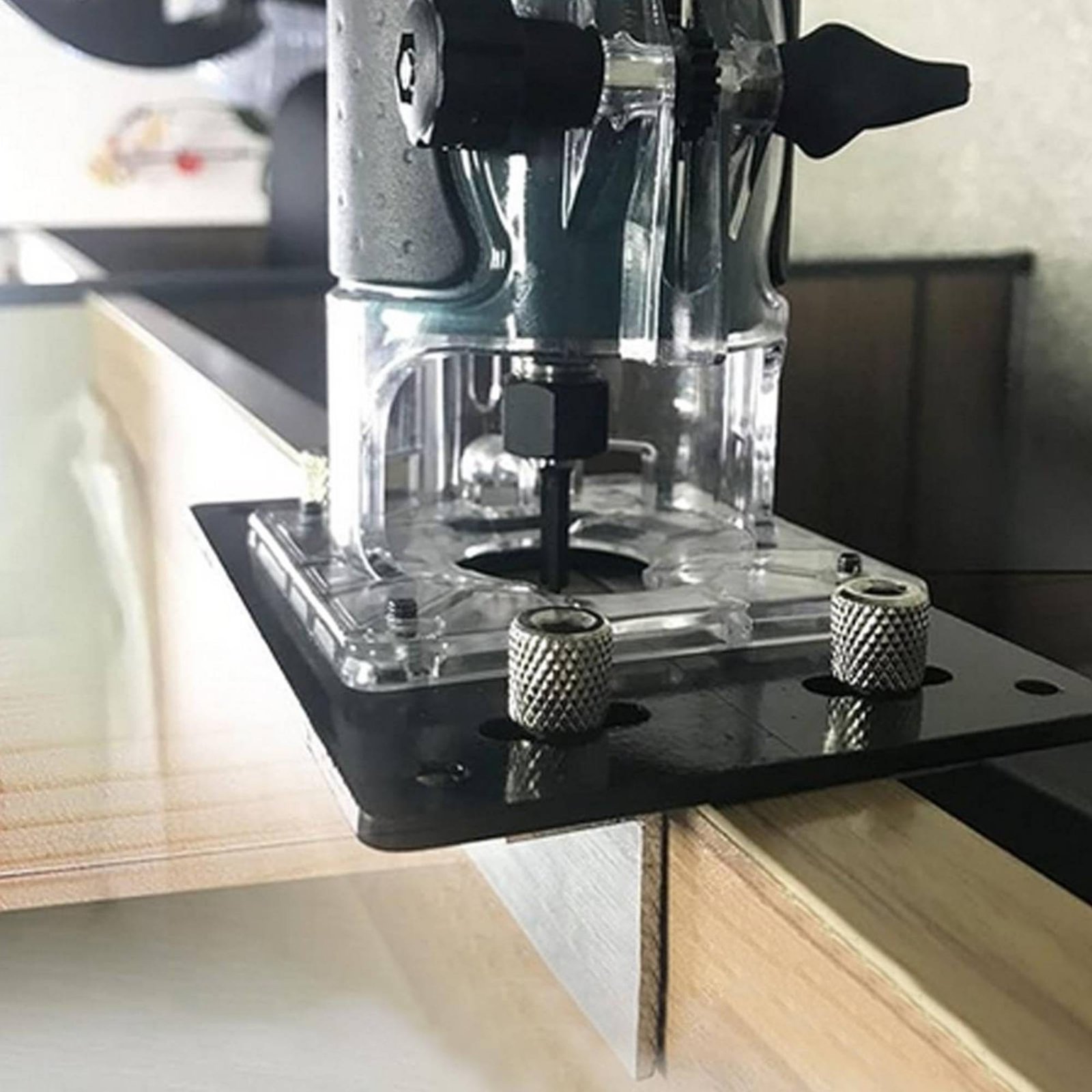 Woodworking Workshop - Versteckter Verbindungslehre, multifunktionale Möbel-Schlitzlehre, Schlitzschneidevorlage, tragbares