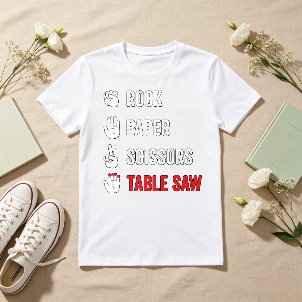 Scheren-Papier-Stein-Tischkrei – Woodworking Jokes Bewertung und Preis
